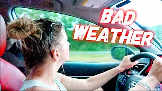 DRIVING THROUGH A STORM (Tornado Warning) | Family 5 Vlogs