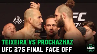Glover Teixeira vs Jiri Prochazka Final Face Off | UFC 275 Official Weigh-Ins