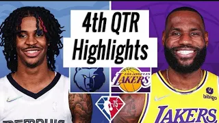 Los Angeles Lakers vs. Memphis Grizzlies Full Highlights 4th Quarter | NBA Season 2021-22