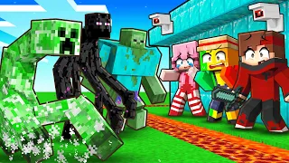 Monstres MUTANTS vs Maison de Fan Girl ULTRA Sécurisée sur Minecraft !