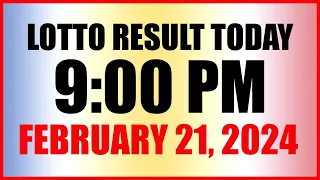 Lotto Result Today 9pm Draw February 21, 2024 Swertres Ez2 Pcso