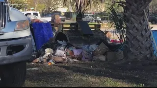 People moved out of homeless camp to shelters in Downtown Jacksonville