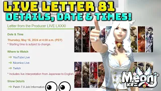 FFXIV: Live Letter 81 Date & Time Revealed! (Don't Miss This One)