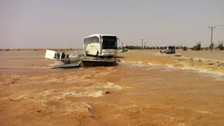 You won't believe this desert miracle!! ⚠️ A large lake appeared in Saudi Arabia after the storm