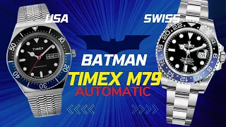 Jam Tangan Timex M79 Automatic Alternative Rolex Batman : Full Review