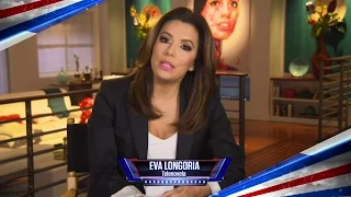 Eva Longoria delivers a message to the U.S. Military