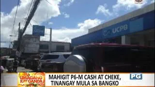 P6-M natangay mula sa hinoldap na banko