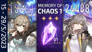 Embracing Endgame with F2P BTW Units - Memory of Chaos 1 - Full Star