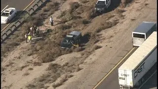 AERIALS: Naked woman in custody after stealing MCSO vehicle, leading pursuit