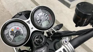 Vance and hines exhaust sound for Triumph Speed twin 1200