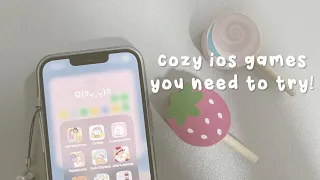 cozy games to de-stress ✧ ios version