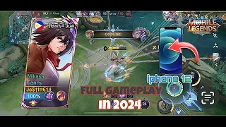 IPHONE 12..GAMING TEST MOBILE LEGENDS.. FANNY AGGRESSIVE!! 2024