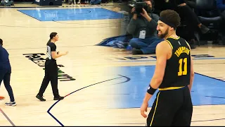 Scary Moment For The Dubs As Klay Just Ran Into The Body Of Referee Natalie Sago 😱