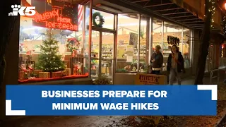 Washington businesses prepare for minimum wage hikes