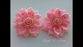 Красивые бантики из лент 2,5 см МК Канзаши /  Beautiful ribbons made of ribbons 2,5 cm MK Kanzashi