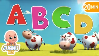 123 abc song nursery rhymes | Learn english with children songs | Jugnu kids