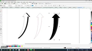 Corel Draw Tips & Tricks Curved Arrow looking 3D