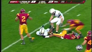 Taylor Mays BIG hit in the Rose Bowl 2009