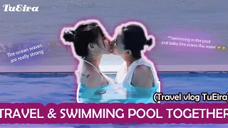 [Girl Love] TuEira: TuEira Travels - Swimming Together - VLog TuEira Lesbian Couple LGBT #lgbt