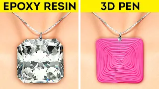 3D PEN vs EPOXY RESIN || Amazing Decor and Jewelry Crafts