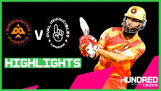 Ali Smashes 49 In Thriller | Birmingham Phoenix vs Oval Invincibles - Highlights | The Hundred 2021