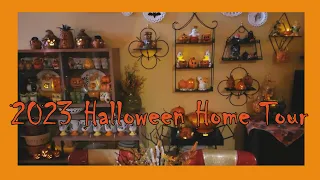 HALLOWEEN HOME TOUR | Thrifted Vintage Pyrex, JOL's, Black Cats, Owls, Friend Mail & Eerie Music!