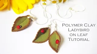Ladybird on Leaf Polymer Clay Tutorial