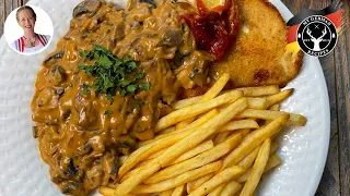 How to Make Hunter Sauce (Jaeger Sauce) for Hunter Schnitzel ✪ MyGerman.Recipes