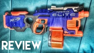 [REVIEW] NERF N-STRIKE ELITE HYPERFIRE UNBOXING, REVIEW, AND FIRING TEST [NEW NERF GUNS 2016]