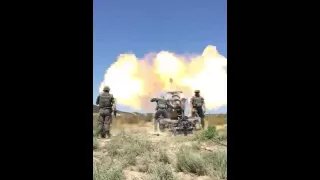 LiveLeak - Slow-motion artillery shot