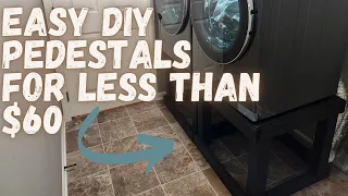 Save $100's by building pedestals for your Washer & Dryer -  How to build washer and dryer pedestals