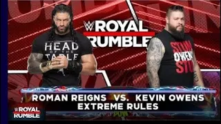 FULL MATCH - Roman Reigns vs Kevin Owens WWE Royal Rumble [Extreme Rules] January 29,2023 WWE2K23