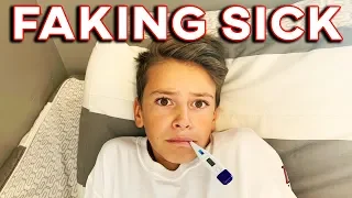 FAKING SICK TO SKIP SCHOOL | CAUGHT ON CAMERA | BUSTED BY LITTLE BROTHER