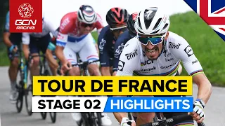 Tour de France 2021 Stage 2 Highlights | Mathieu Van Der Poel Takes Yellow!