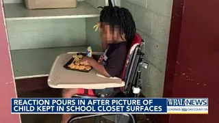 Reaction pours in after picture of child with autism kept in school closet surfaces