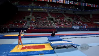 DUFOUR Karine (CAN) - 2017 Trampoline Worlds, Sofia (BUL) - Qualification Double Mini Routine 2