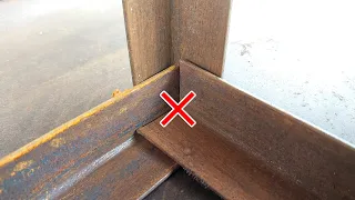 not many know, how the welder makes a 3-way 90 degree joint on an L angle iron