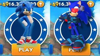 Sonic Dash vs sonic Android Dash - Movie Sonic vs All Bosses Zazz Eggman All 61 Characters Unlocked