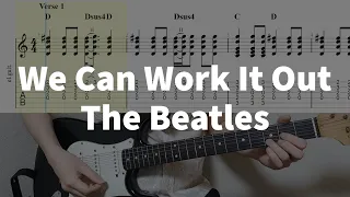 We Can Work It Out - The Beatles | guitar tab easy