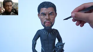 How to Make a Black Panther Clay Figure from Clay