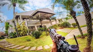 PRIMEIRO ESCONDE ESCONDE COM AIRSOFT NA CASA NOVA