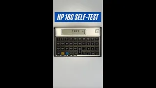 HP 16C Computer Scientist Calculator Self-test #shorts