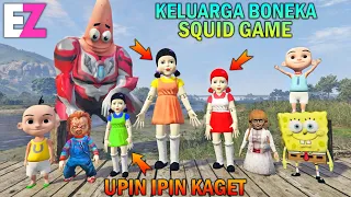 UPIN IPIN BERTEMU KELUARGA BONEKA SQUID GAME, SPONGEBOB KAGET - GTA 5 BOCIL SULTAN