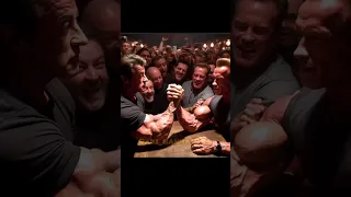 Arnold vs Sylvester Stallone || Arm wrestling#arnoldschwarzenegger #sylvesterstallone #shorts#short