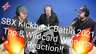 TOP 8 WILDCARD WINNERS ANNOUNCEMENT | SBX KICKBACK BATTLE 2021 REACTION!! | OFFICE BLOKES REACT!!