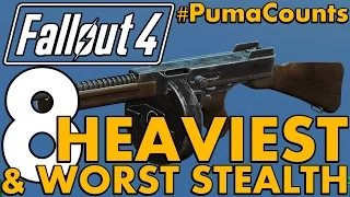 Top 8 Worst Stealth and Heaviest Guns and Weapons in Fallout 4 #PumaCounts