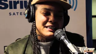 Young MA performs "Karma Krys (Sleep Walkin)" Live on Hip Hop Nation Tor Guide With Torae