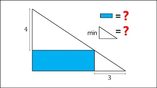 A very tricky interview question: the rectangle in a triangle problem