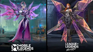 Kayle vs Alice: Skin Comparison | Mobile Legends vs Wildrift