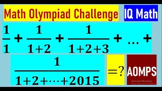 IQ Math - Math Olympiad Problems - Nice tricks - Math to think better - Enhance your IQ - AOMPS